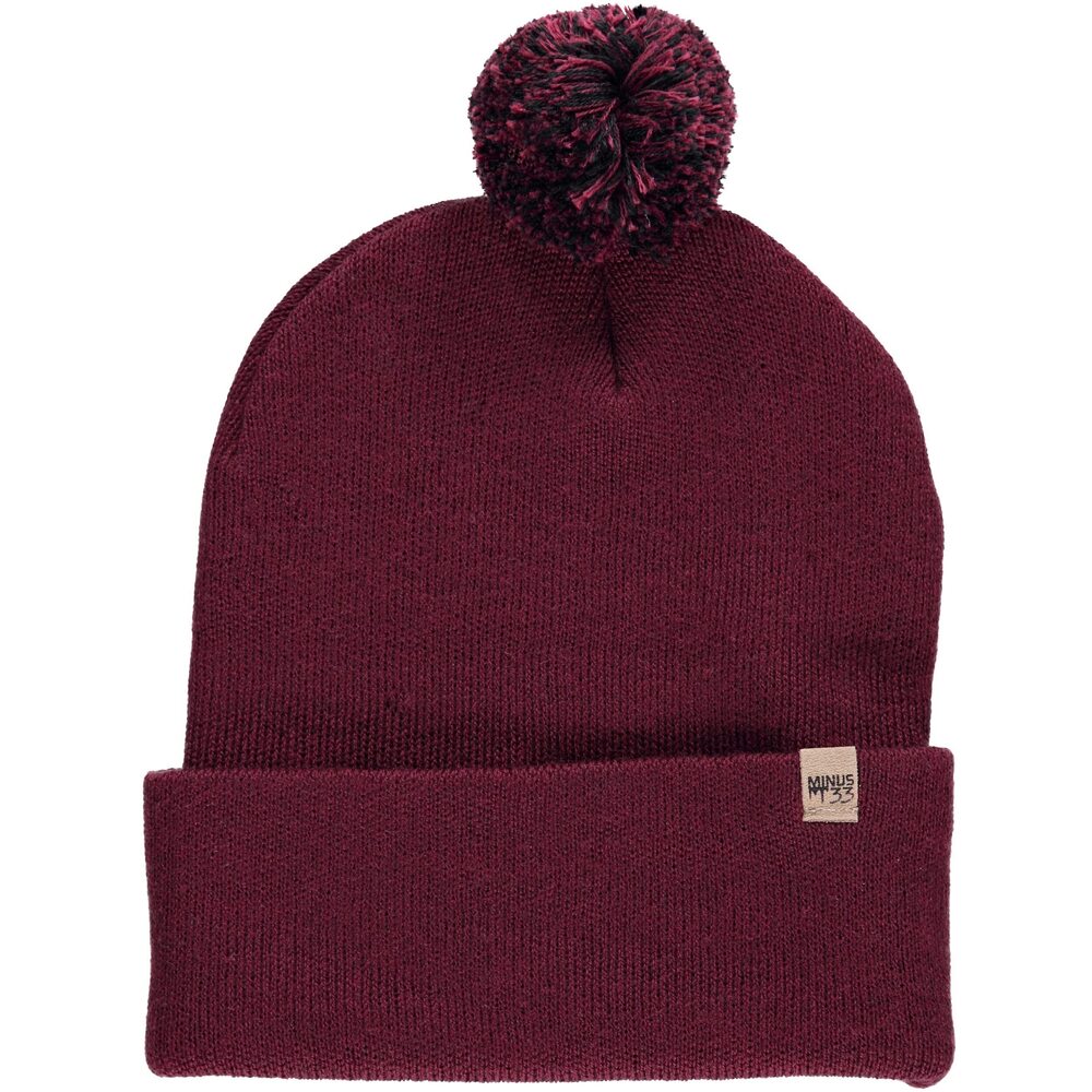 6343 100% Merino Wool Midweight Everyday Knit Cuff Pom Beanie - Winter Pom